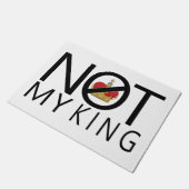 Nicht mein König Fußmatte (Schrägansicht)