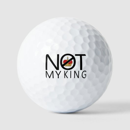 Nicht mein König Golfball (Vorderseite)