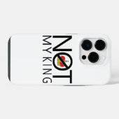 Nicht mein König iPhone Hülle (Rückseite (Horizontal))