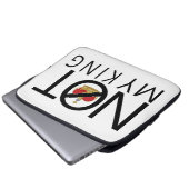 Nicht mein König Laptopschutzhülle (Vorne Knopf)