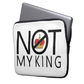 Nicht mein König Laptopschutzhülle (Vorderseite Links)