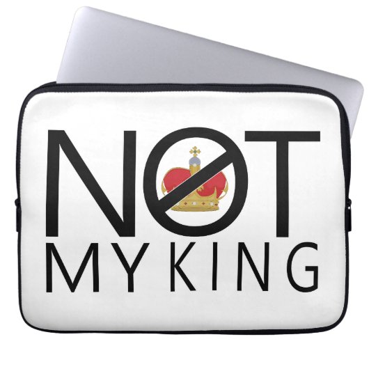 Nicht mein König Laptopschutzhülle (Vorderseite)