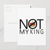 Nicht mein König Postkarte (Vorne/Hinten)