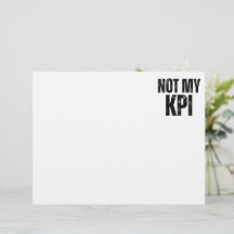 Nicht mein KPI Minimalistischer professioneller Br