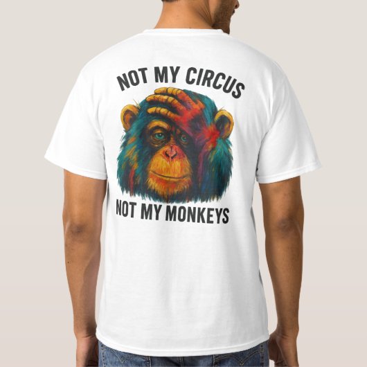 NICHT MEIN MONKEYS T-Shirt (Rückseite)