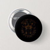 Nicht mein Müll nicht mein Müllcontainer Funny Rac Button (Vorne & Hinten)