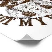 Nicht mein Müll nicht mein Müllcontainer Funny Rac Poster (Ecke)