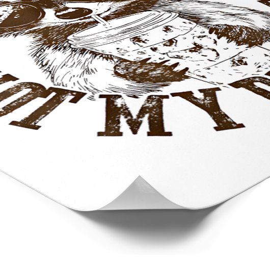 Nicht mein Müll nicht mein Müllcontainer Funny Rac Poster (Ecke)