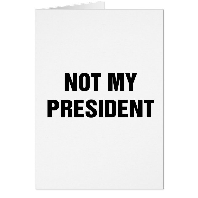 Nicht mein Präsident (Vorne)