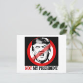 Nicht mein Präsident - Anti-Trump Postkarte (Stehend Vorderseite)