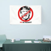 Nicht mein Präsident - Anti-Trumpf Banner (Messeveranstaltung)