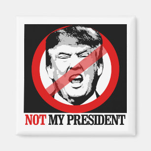 Nicht mein Präsident - Anti-Trumpf Magnet