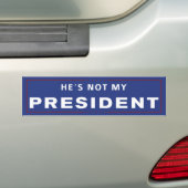 Nicht mein Präsident Autoaufkleber (Auf Auto)