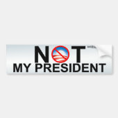 Nicht mein Präsident Autoaufkleber (Vorne)