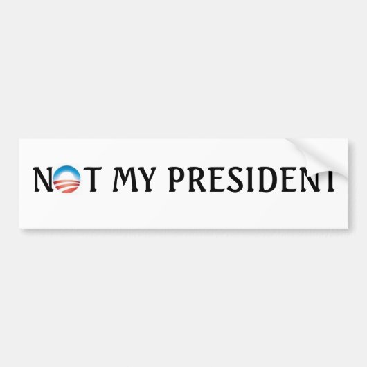 nicht mein Präsident Autoaufkleber (Vorne)