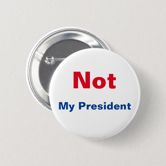 Nicht mein Präsident Button (Vorne & Hinten)