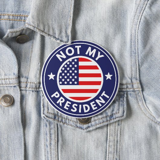 Nicht mein Präsident Button (Beispiel)