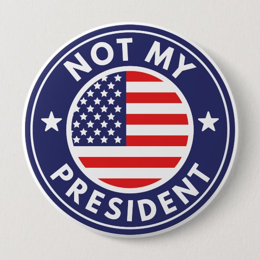 Nicht mein Präsident Button (Vorderseite)