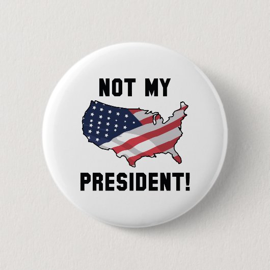 Nicht mein Präsident Button (Vorderseite)
