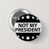 Nicht mein Präsident Button (Vorne & Hinten)