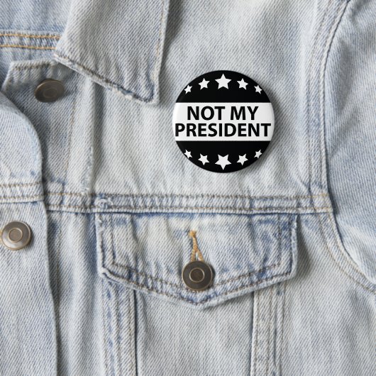 Nicht mein Präsident Button (Beispiel)