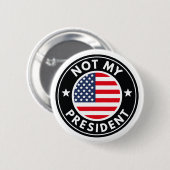 Nicht mein Präsident Button (Vorne & Hinten)