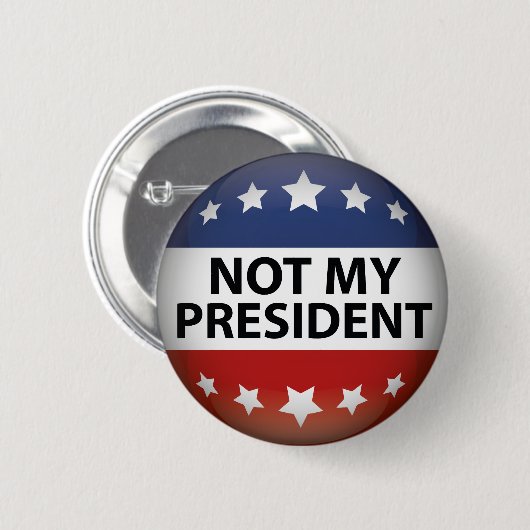 Nicht mein Präsident Button (Vorne & Hinten)