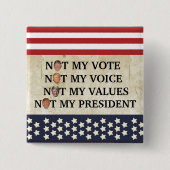 NICHT MEIN PRÄSIDENT BUTTON (Vorderseite)