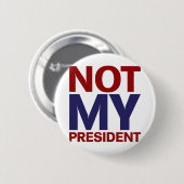 Nicht mein Präsident Button (Vorne & Hinten)