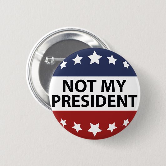 Nicht mein Präsident Button (Vorne & Hinten)