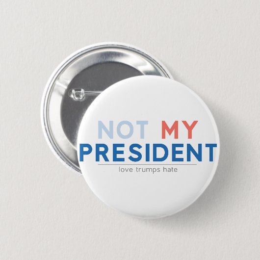 Nicht mein Präsident Button (Vorne & Hinten)