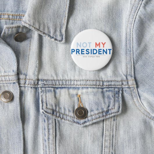 Nicht mein Präsident Button (Beispiel)
