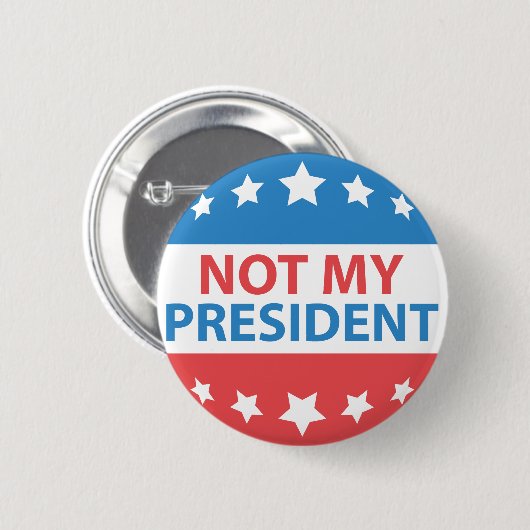 Nicht mein Präsident Button (Vorne & Hinten)