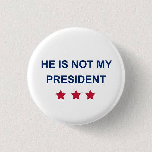Nicht mein Präsident Button (Vorderseite)