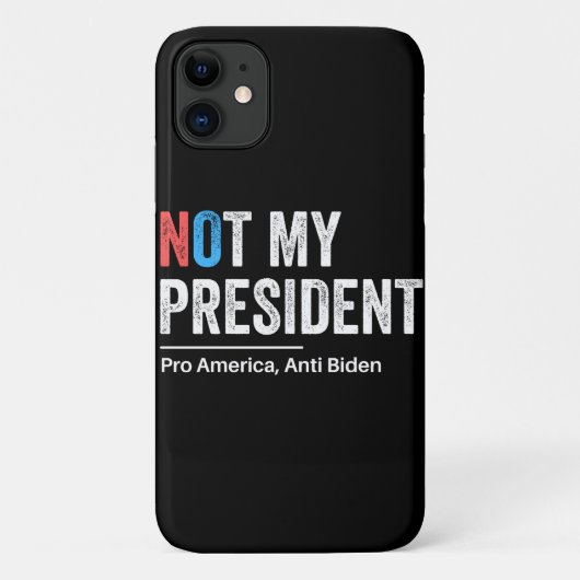 Nicht mein Präsident Case-Mate iPhone Hülle (Rückseite)