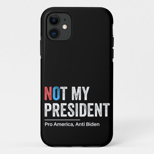Nicht mein Präsident Case-Mate iPhone Hülle (Rückseite)