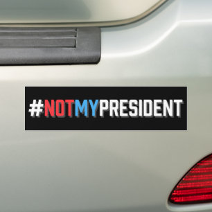 Nicht mein Präsident gegen Trump Autoaufkleber