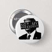 Nicht mein Präsident gegen Trump Invasion Liberale Button (Vorne & Hinten)