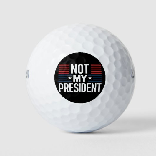 Nicht mein Präsident Golfball (Vorderseite)
