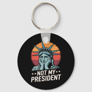 Nicht mein Präsident impeach Trump widersteht Anti Schlüsselanhänger