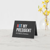 Nicht mein Präsident Karte (Gelbe Blume)