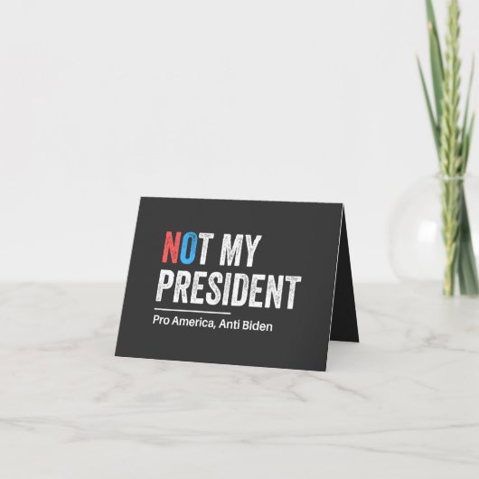 Nicht mein Präsident Karte (Vorderseite)