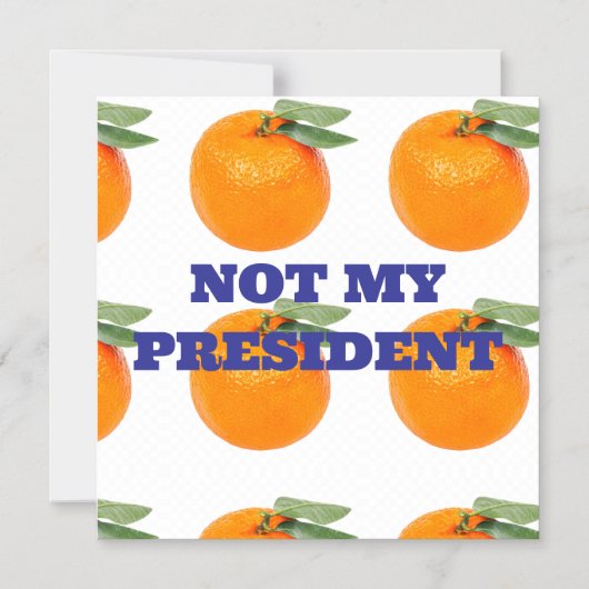NICHT MEIN PRÄSIDENT MAGNET (Vorderseite)