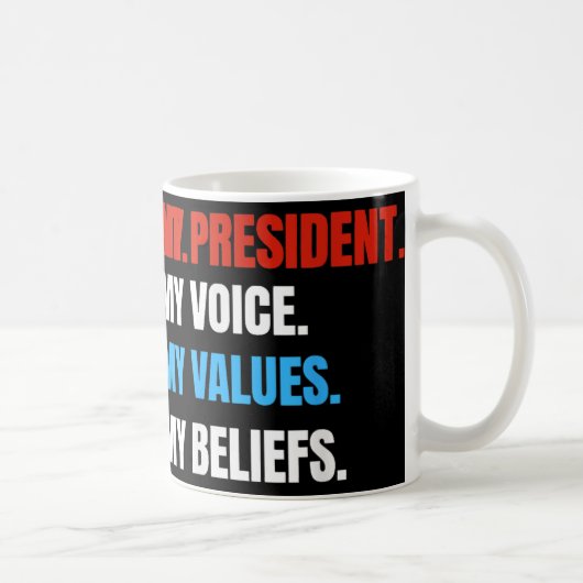 Nicht mein Präsident, nicht meine Stimme, nicht me Kaffeetasse (Rechts)
