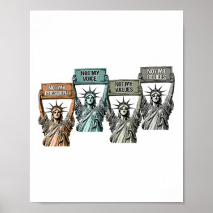 Nicht mein Präsident, nicht meine Stimme, nicht me Poster
