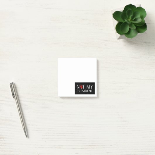 Nicht mein Präsident Post-it Klebezettel (Büro)