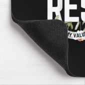 Nicht mein Präsident - Schwarz, Mousepad (Ecke)