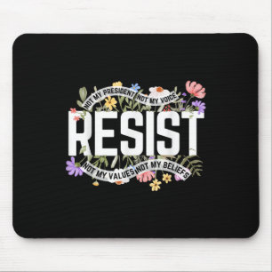Nicht mein Präsident - Schwarz, Mousepad