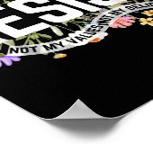 Nicht mein Präsident - Schwarz, Poster (Ecke)