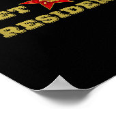 Nicht mein Präsident T-Shirts Russisch Nyet Trump  Poster (Ecke)